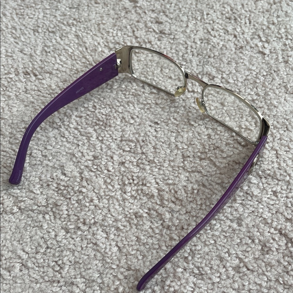 Chic Purple and Gold Women's Glasses - Picture 6 of 7